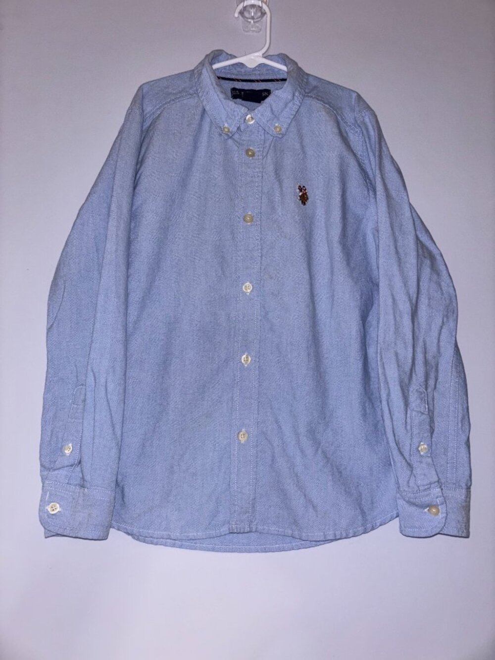 Polo Ralph Lauren Kids Blue Button Down Shirt Large 10-12